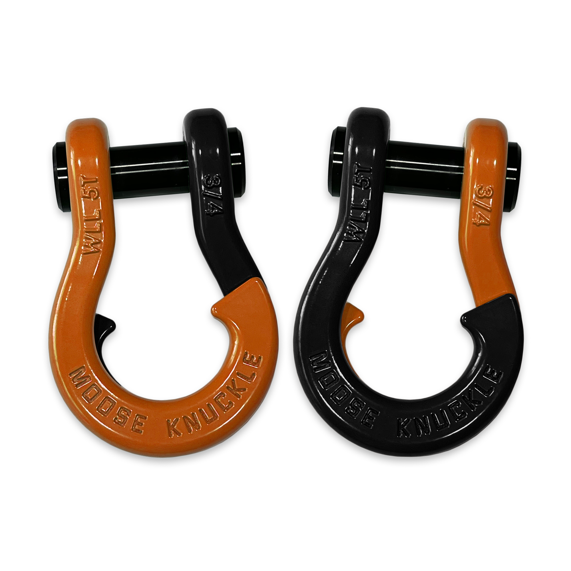 Jowl Recovery Split Shackle in Obscene Orange and Black Hole Combo