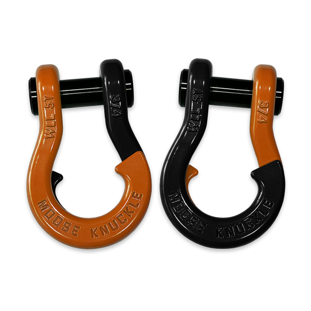 Jowl Recovery Split Shackle in Obscene Orange and Black Hole Combo