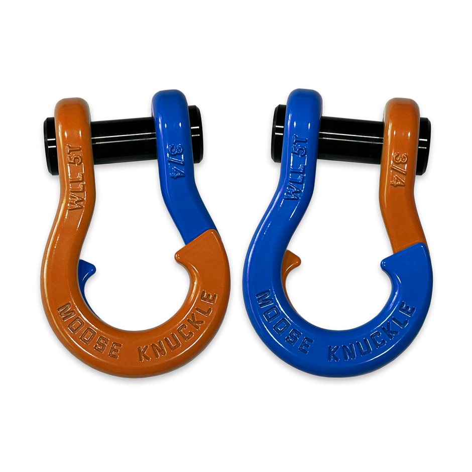 Jowl Recovery Split Shackle in Obscene Orange and Blue Balls Combo