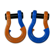 Jowl Recovery Split Shackle in Obscene Orange and Blue Balls Combo