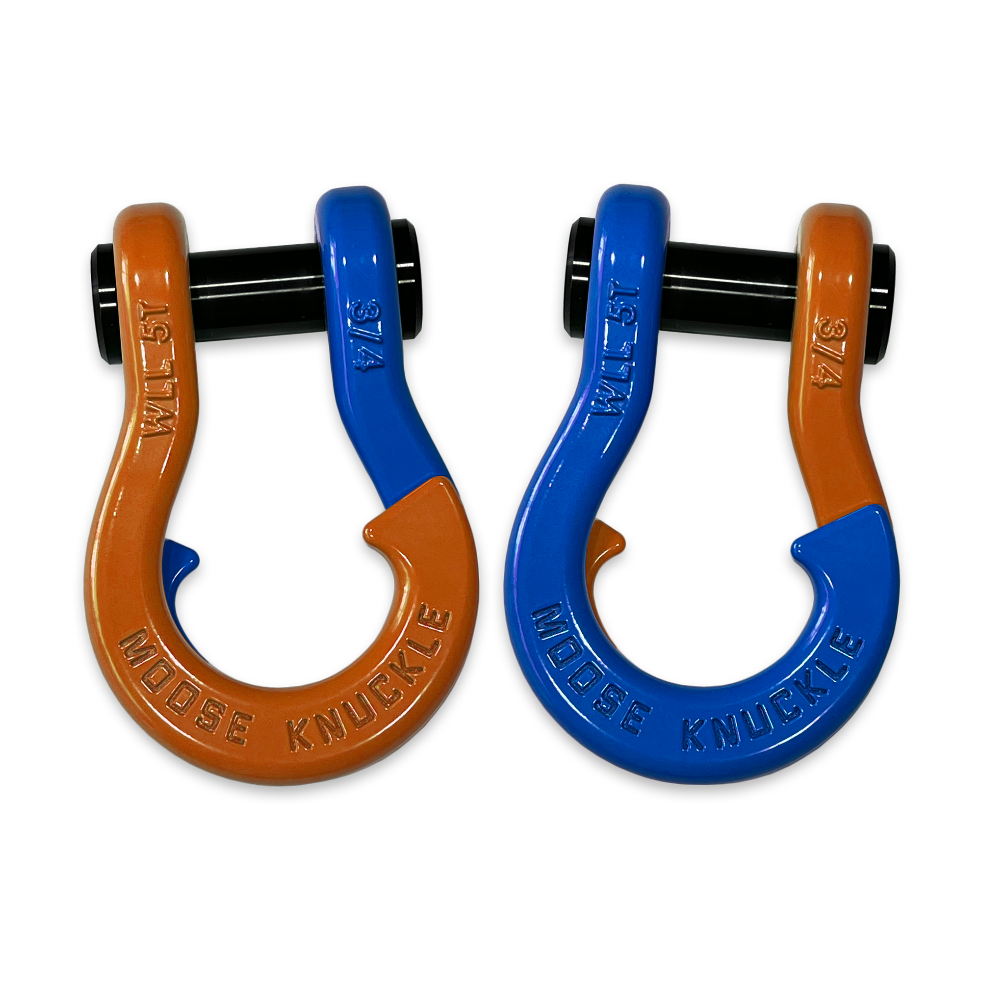 Jowl Recovery Split Shackle in Obscene Orange and Blue Balls Combo