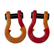 Jowl Recovery Split Shackle in Obscene Orange and Flame Red Combo