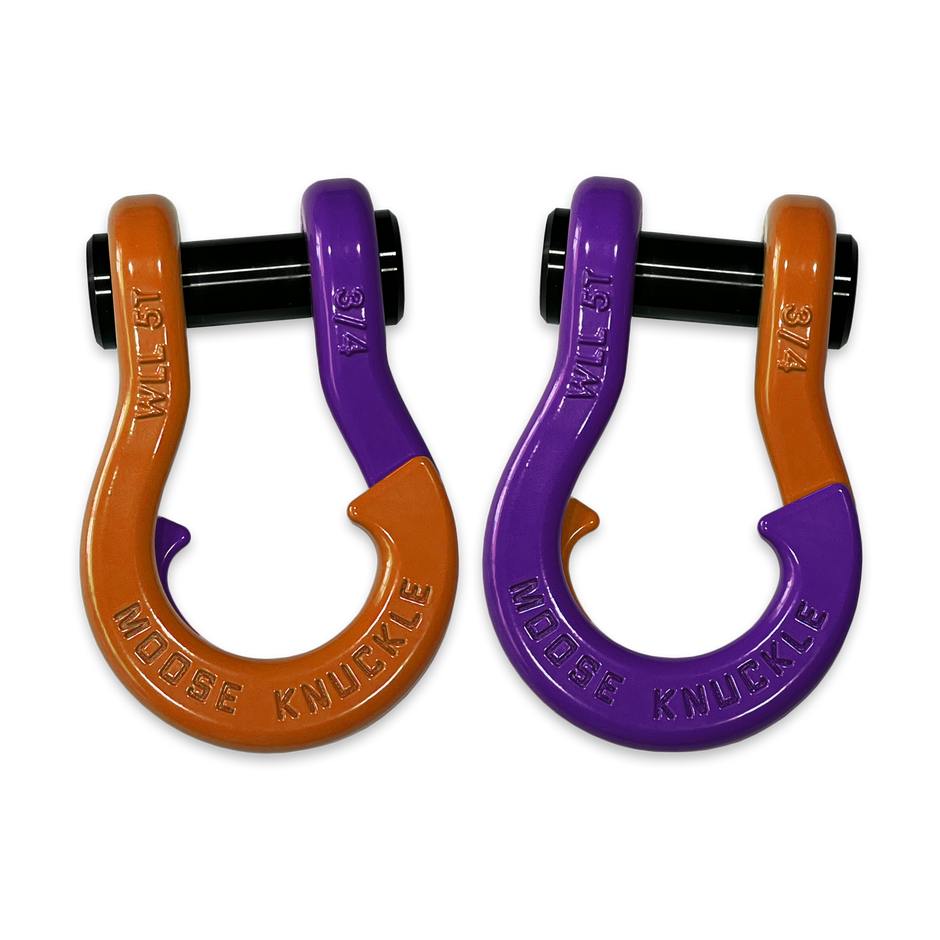 Jowl Recovery Split Shackle in Obscene Orange and Grape Escape Combo