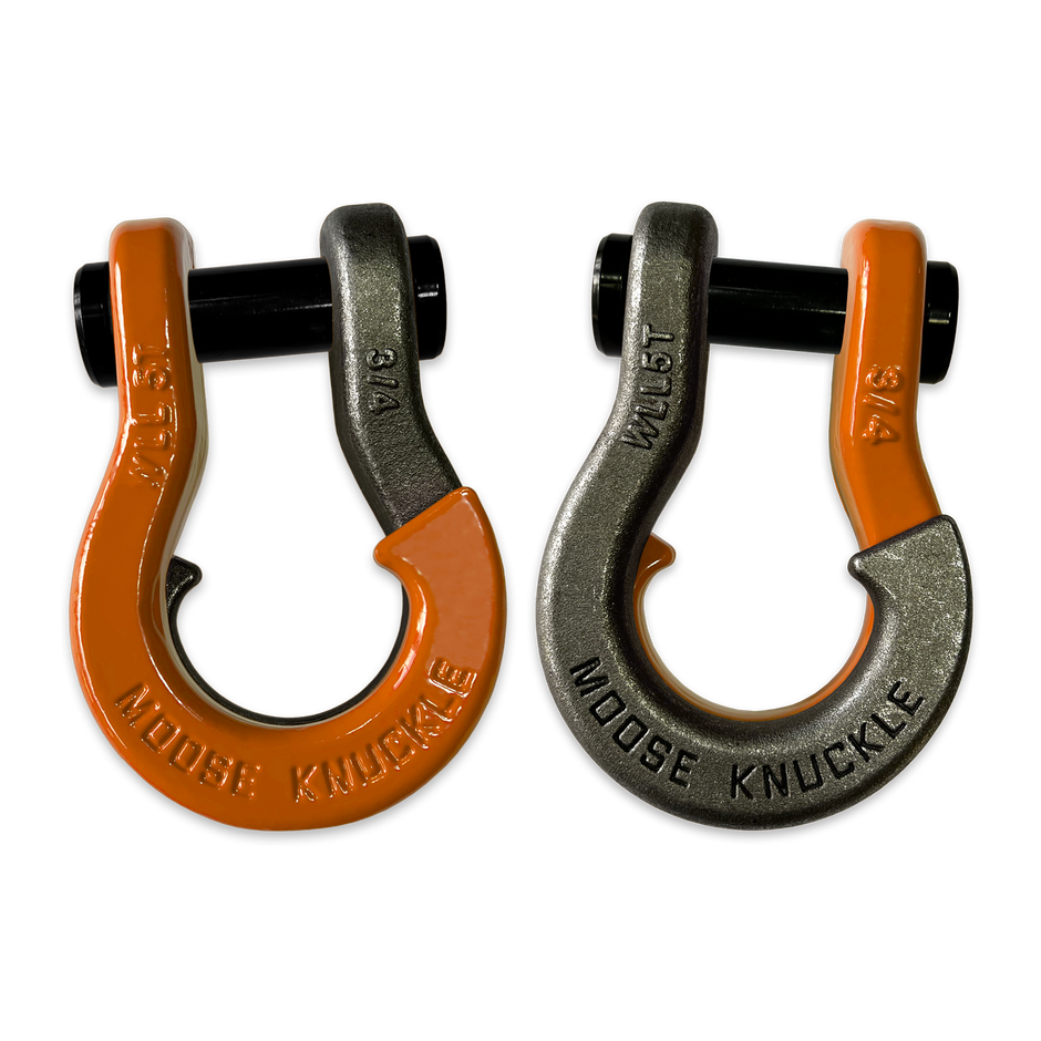 Jowl Recovery Split Shackle in Obscene Orange and Raw Dog Combo