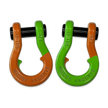Jowl Recovery Split Shackle in Obscene Orange and Sublime Green Combo
