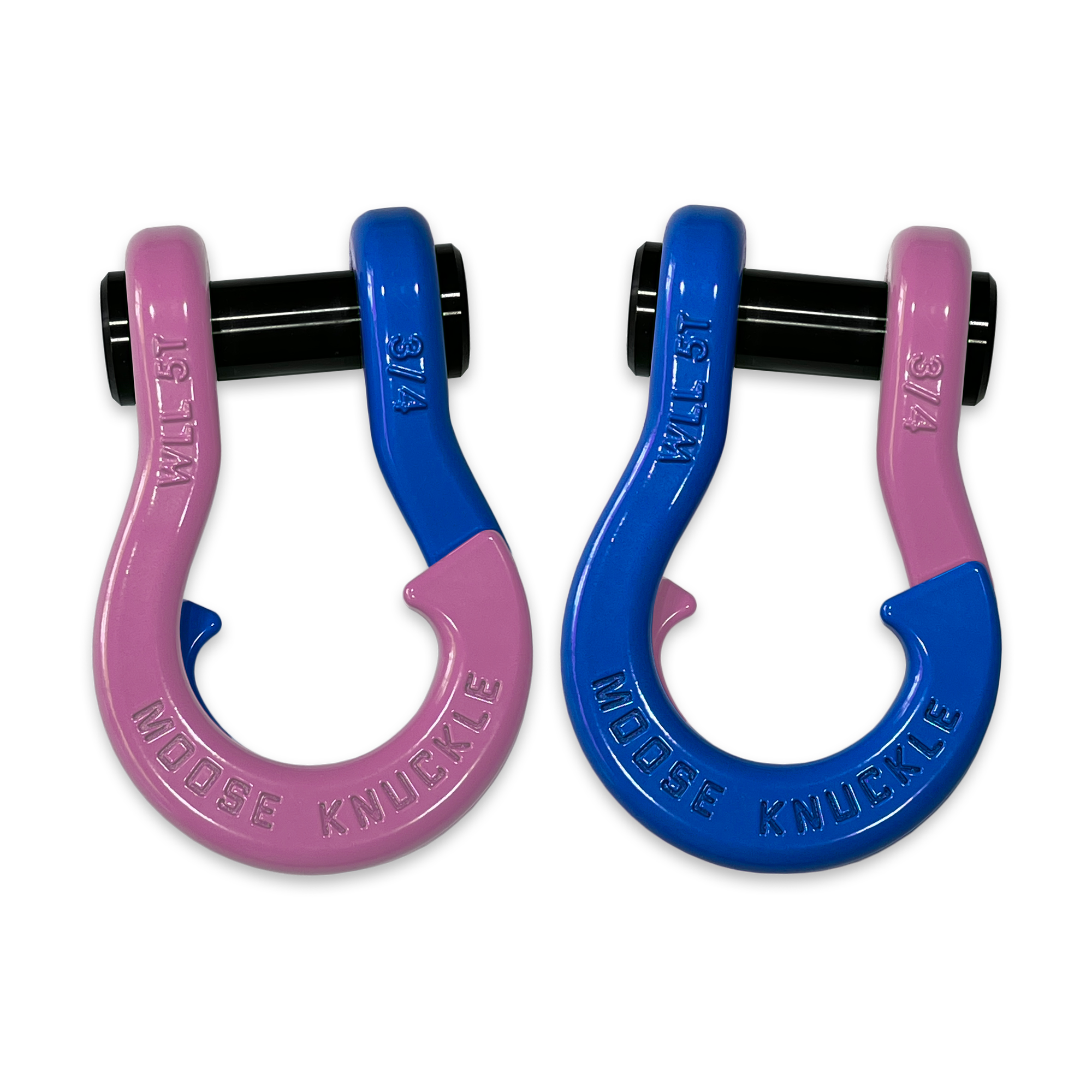 Jowl D-Ring Tow Recovery Shackle (Pretty Pink and Blue Balls Combo)