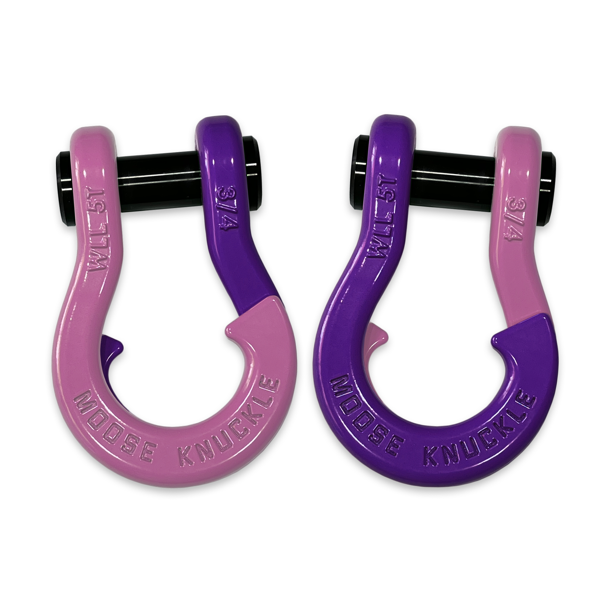 Jowl D-Ring Tow Recovery Shackle (Pretty Pink and Grape Escape Combo)