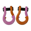 Jowl D-Ring Tow Recovery Shackle (Pretty Pink and Obscene Orange Combo)
