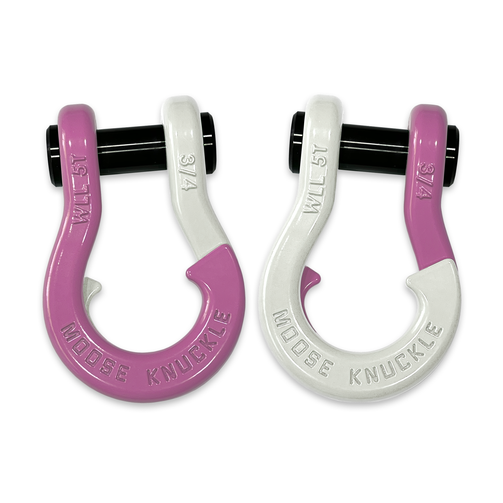 Jowl D-Ring Tow Recovery Shackle (Pretty Pink and Pure White)