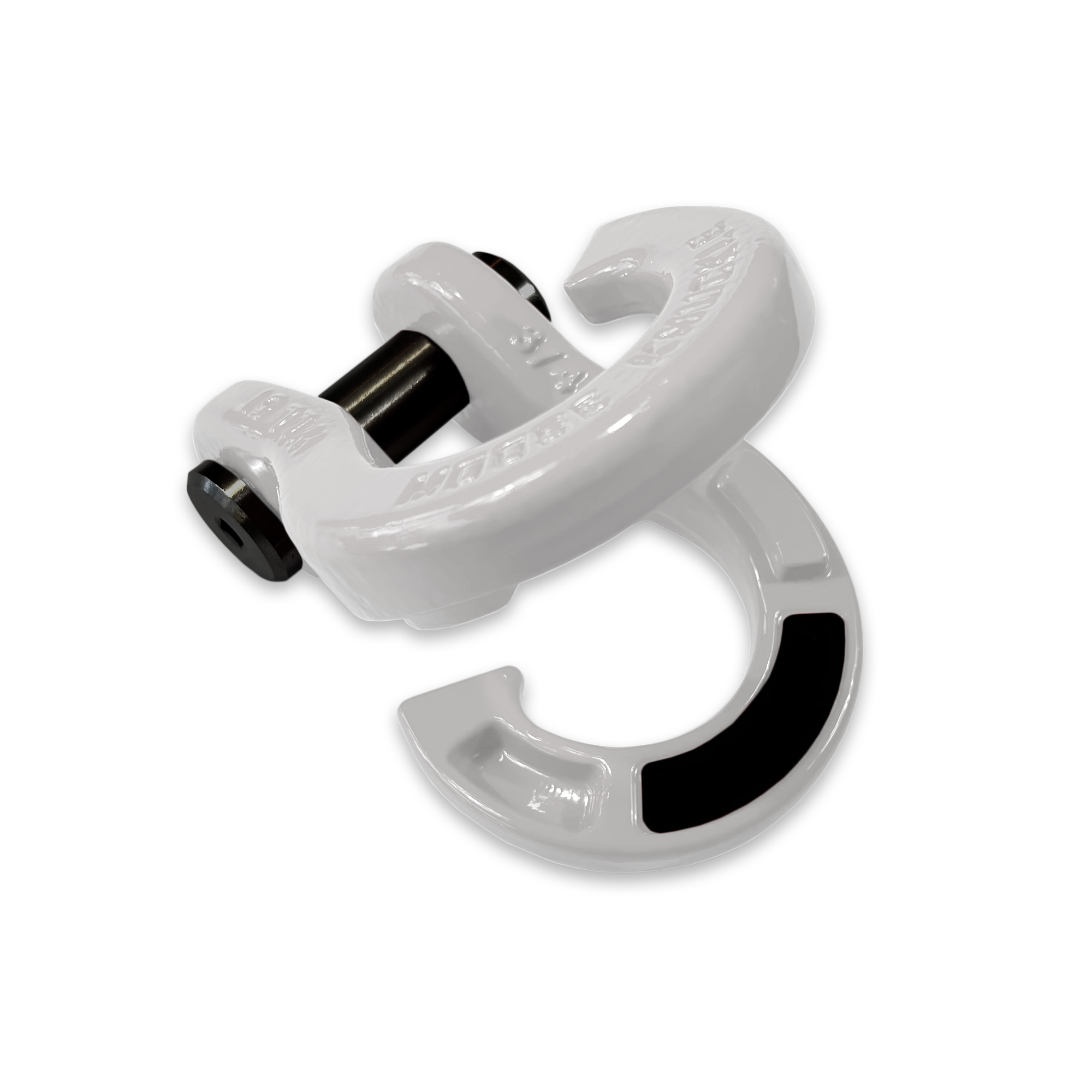 Jowl Recovery Split Shackle 3/4 (Pure White) Open