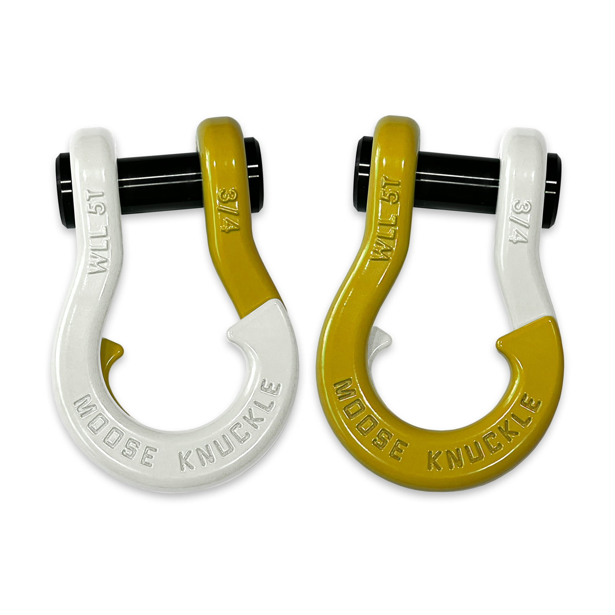 Jowl Recovery Split Shackle 3/4 (Pure White and Detonator Yellow Combo)