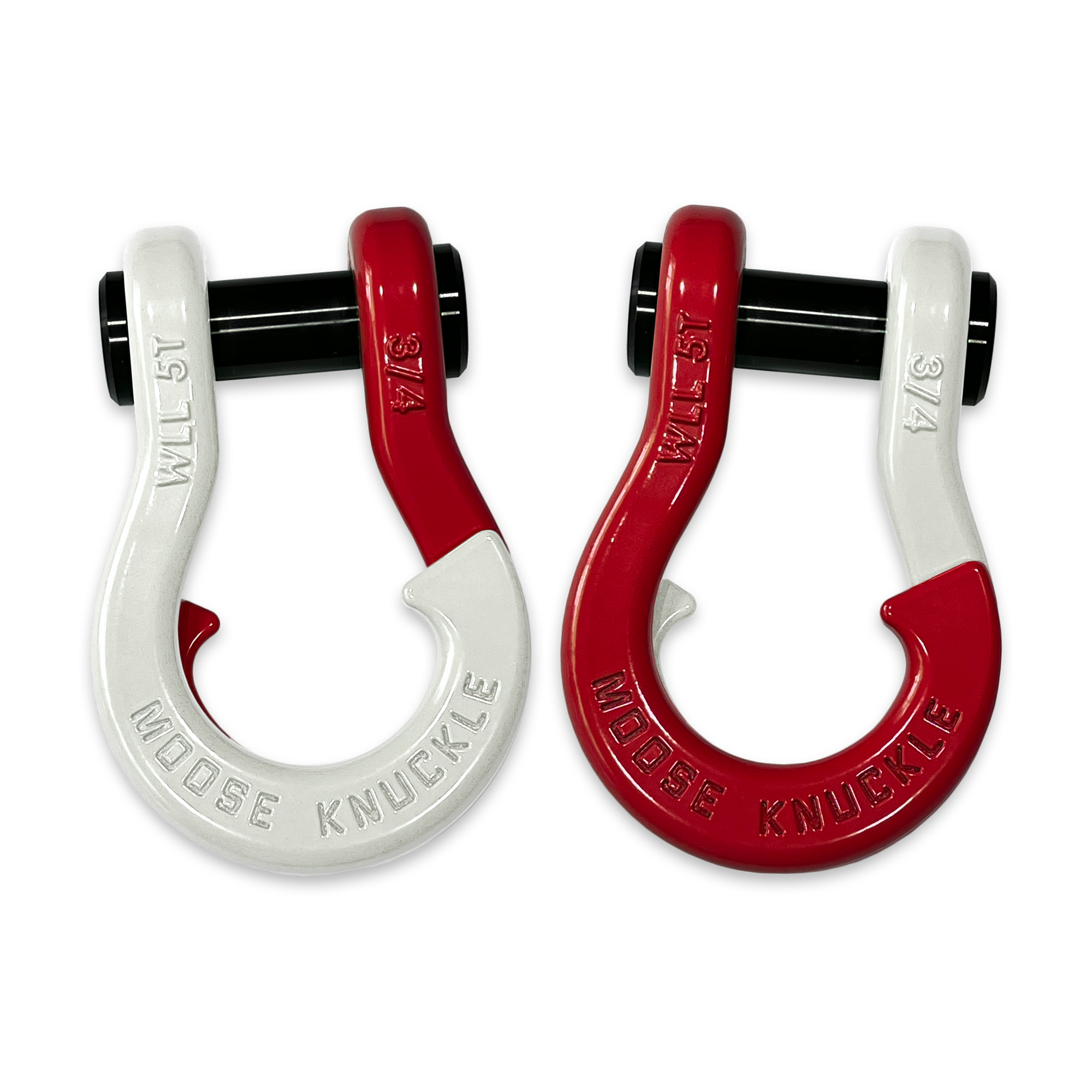 Jowl Recovery Split Shackle 3/4 (Pure White and Flame Red)