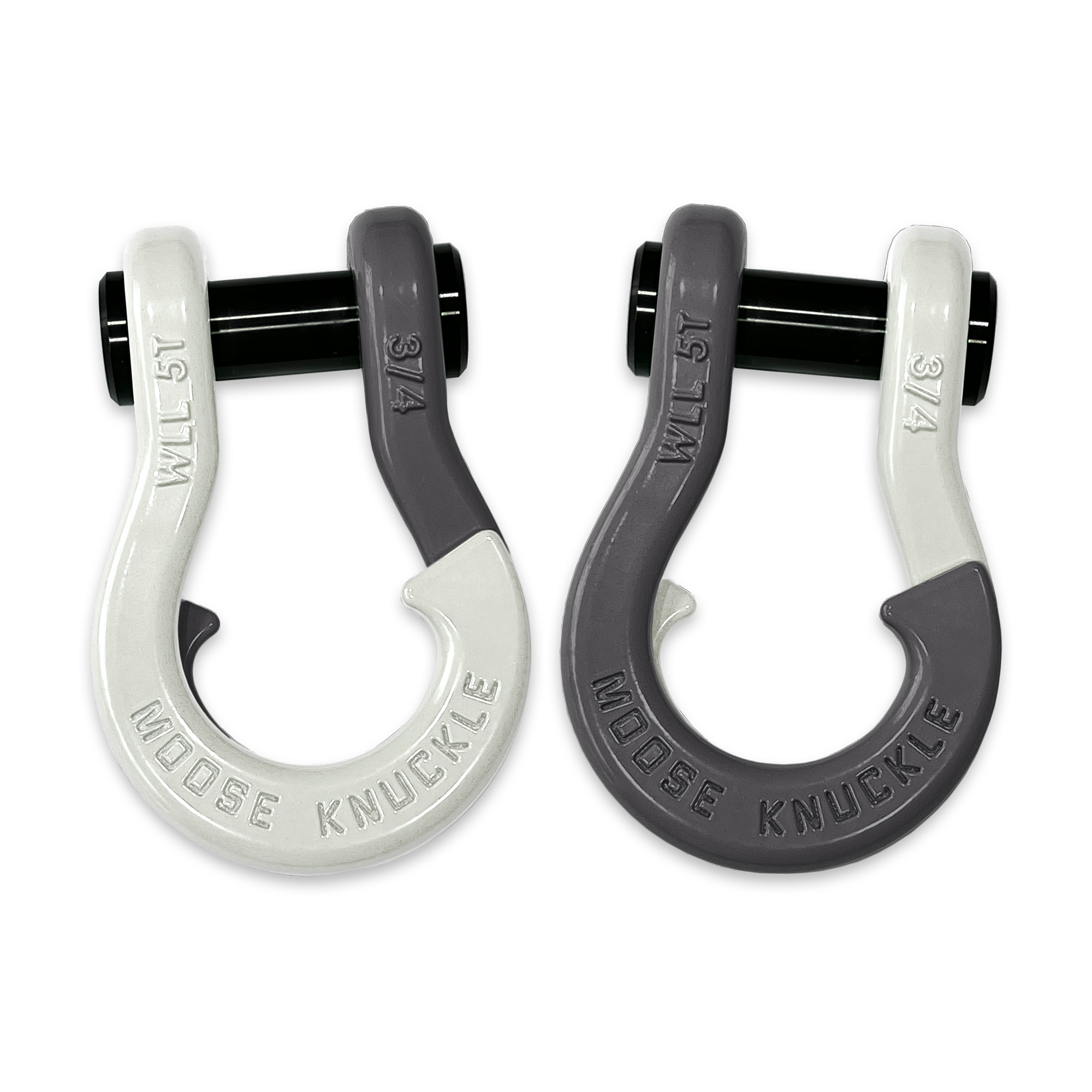 Jowl Recovery Split Shackle 3/4 (Pure White and Gun Gray)