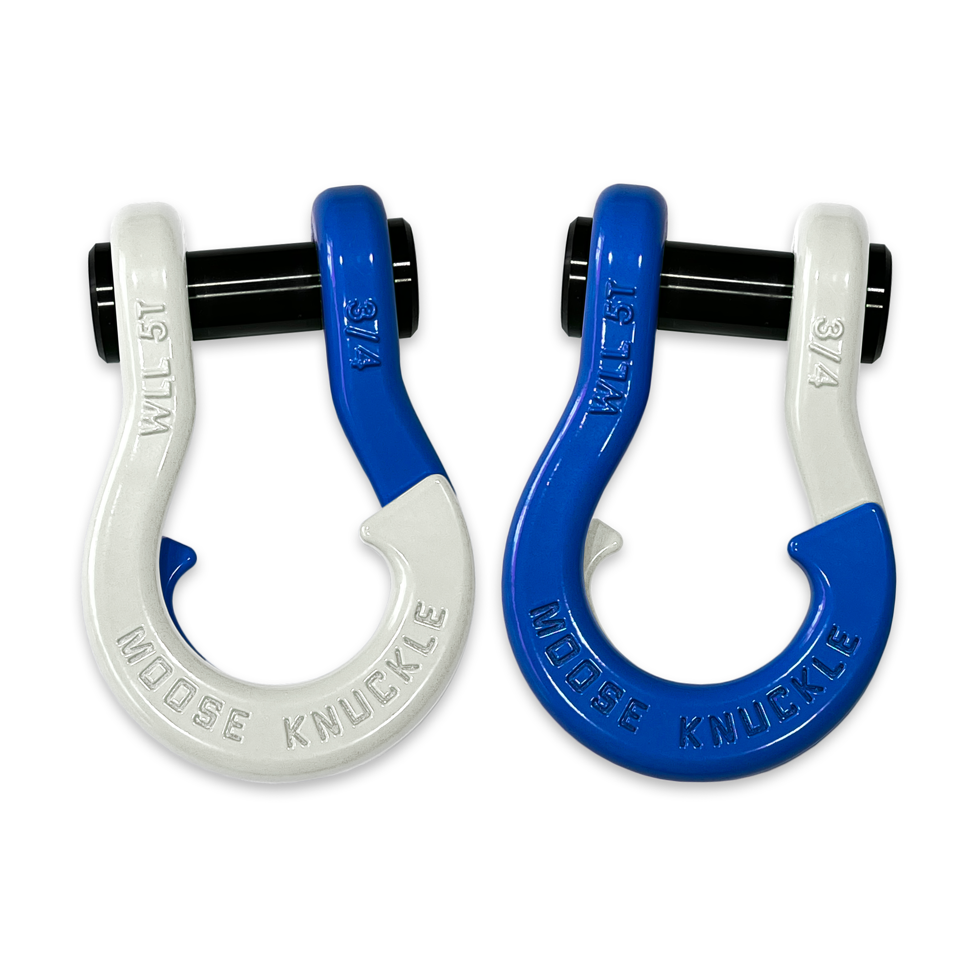Jowl Recovery Split Shackle 3/4 (Pure White and Blue Balls)