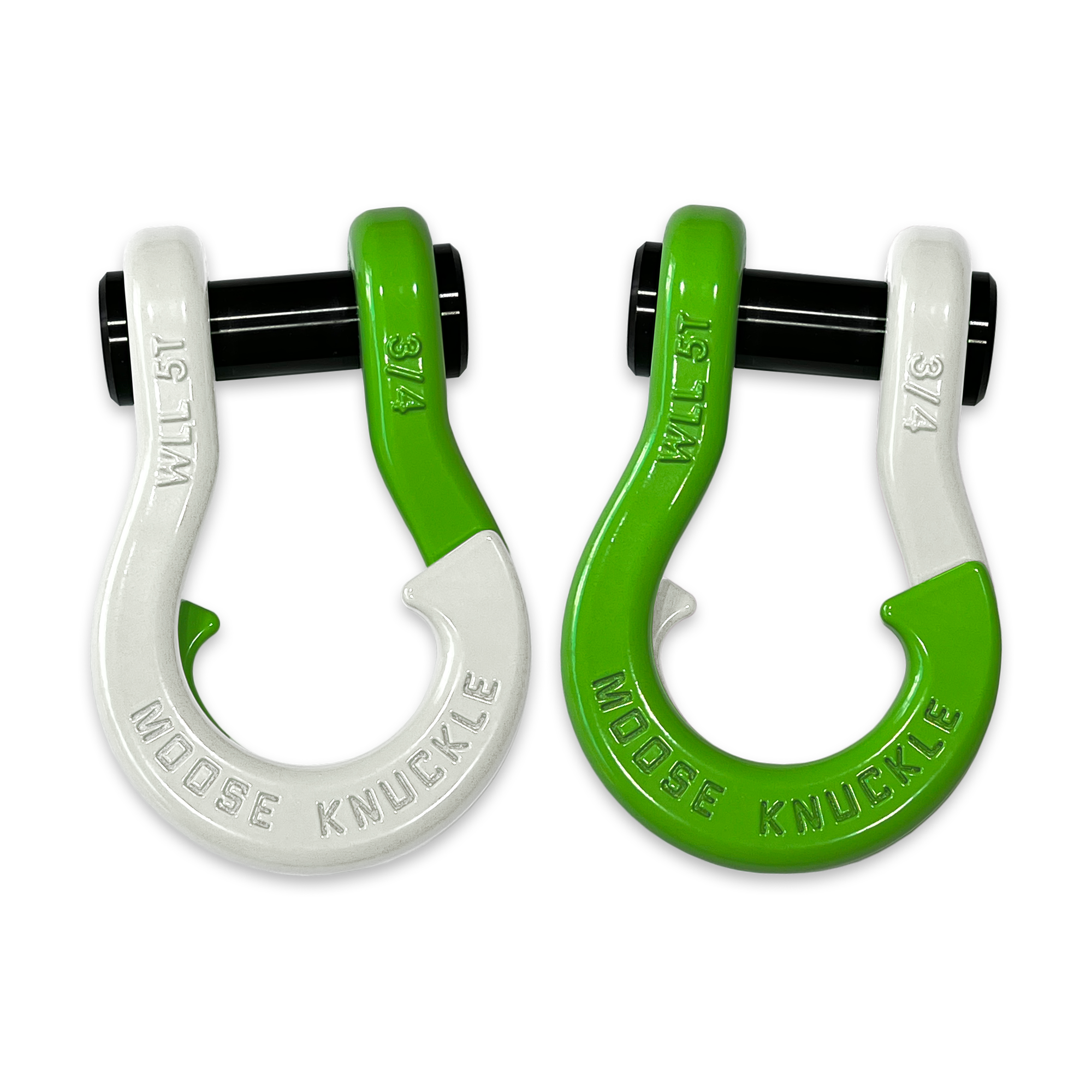 Jowl Recovery Split Shackle 3/4 (Pure White and Sublime Green Combo)