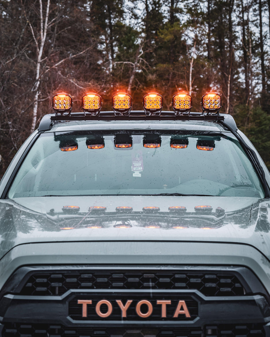 V-MAX Series | 5 Inch 168W 16440LM Combo Beam Side Shooter LED Round Pod Lights with Amber DRL