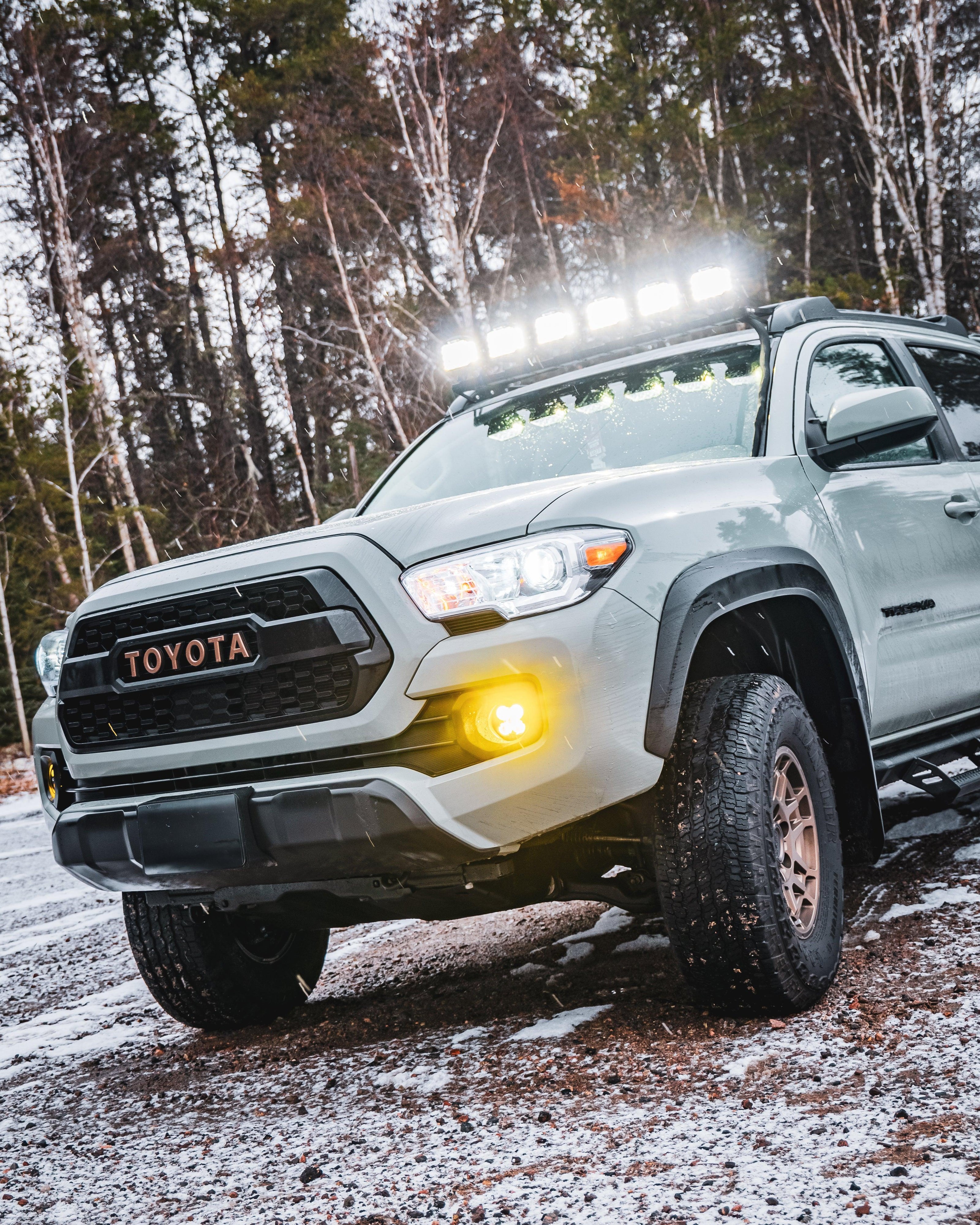 V-MAX Series | 5 Inch 168W 16440LM Combo Beam Side Shooter LED Round Pod Lights with Amber DRL