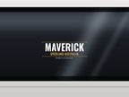 Mock-up: Maverick Overland decal on a tinted 4x4 rear window