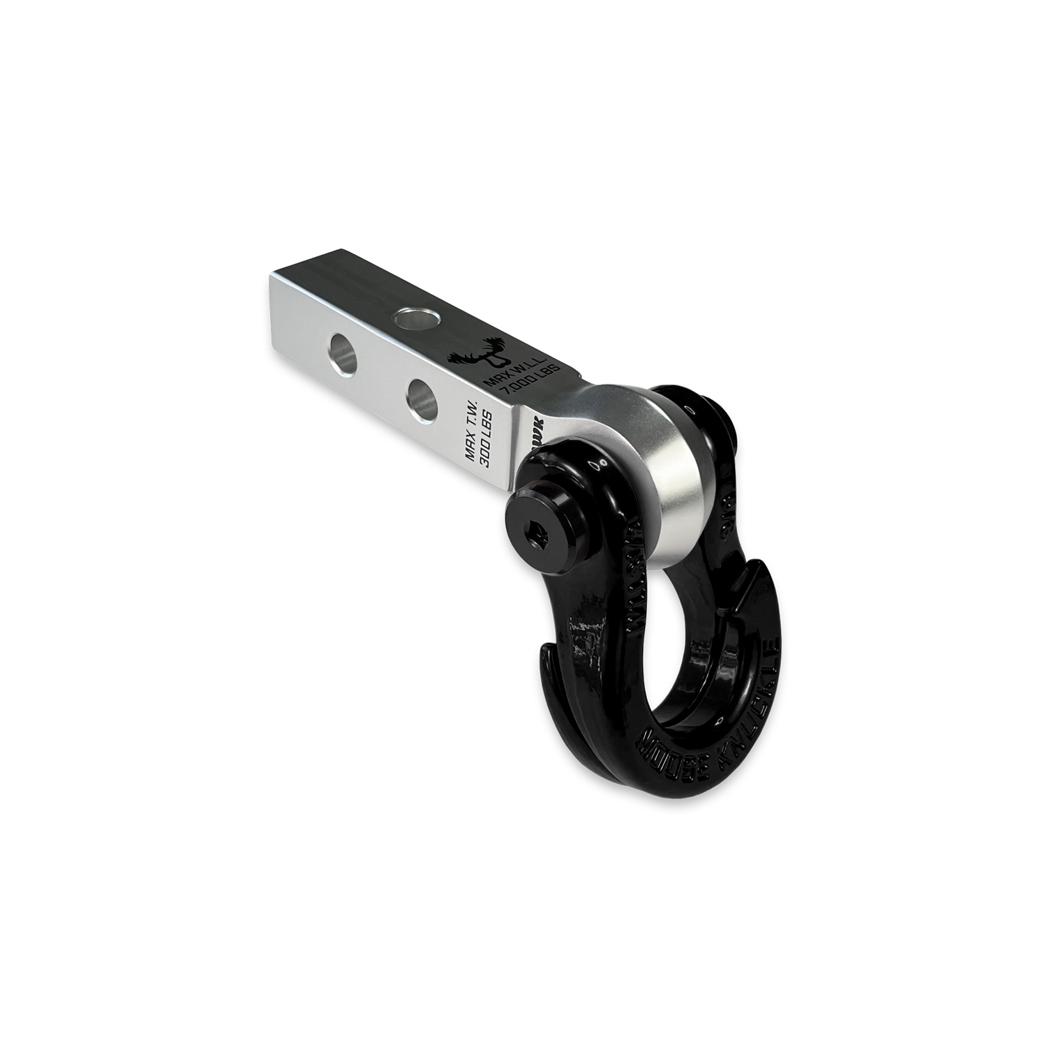 Jowl 5/8 Split Shackle & 1.25 Receiver (Atomic Silver and Black Hole)