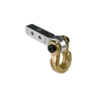Jowl 5/8 Split Shackle & 1.25 Receiver (Atomic Silver and Brass Knuckle)