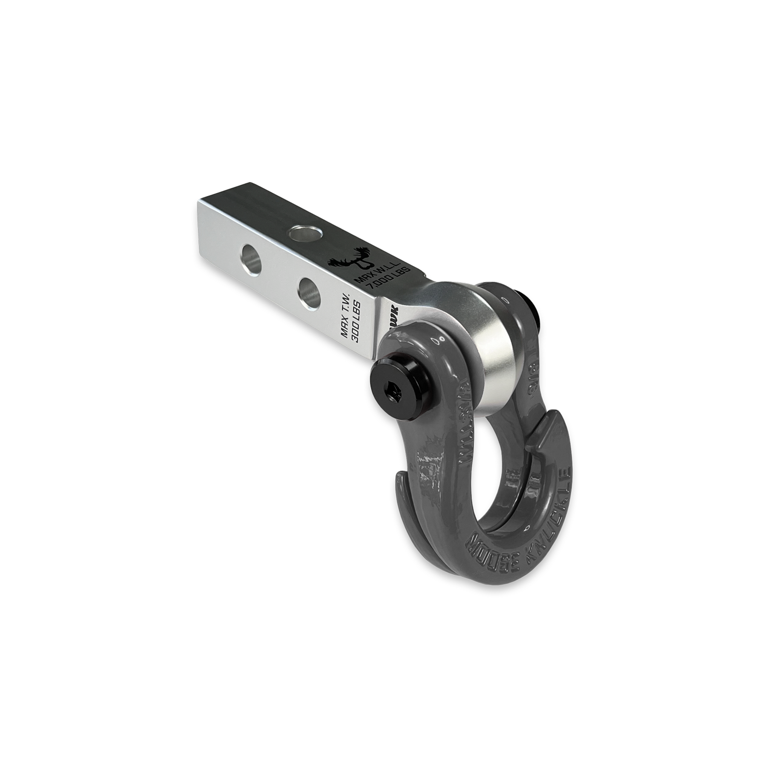 Jowl 5/8 Split Shackle & 1.25 Receiver (Atomic Silver and Gun Gray)
