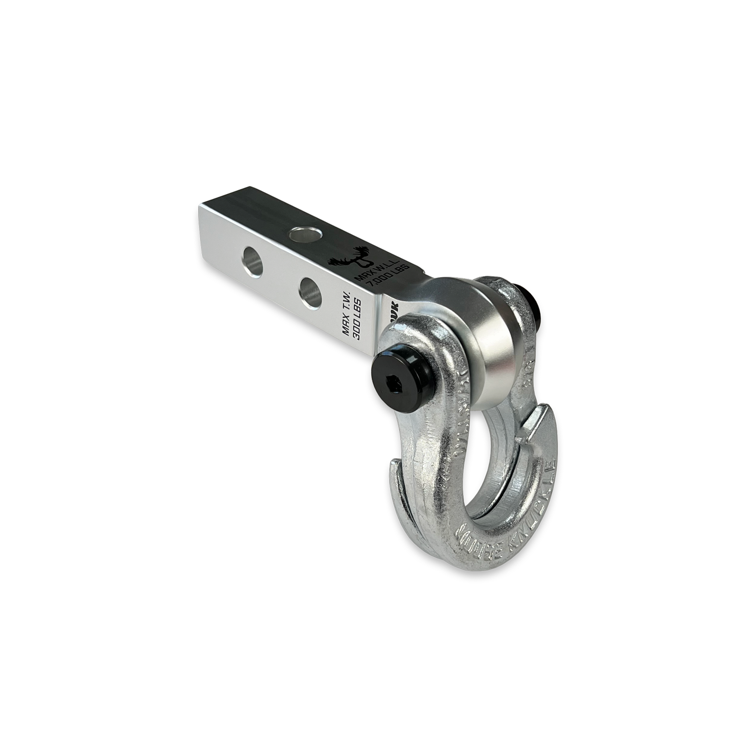 Jowl 5/8 Split Shackle & 1.25 Receiver (Atomic Silver and Nice Gal)