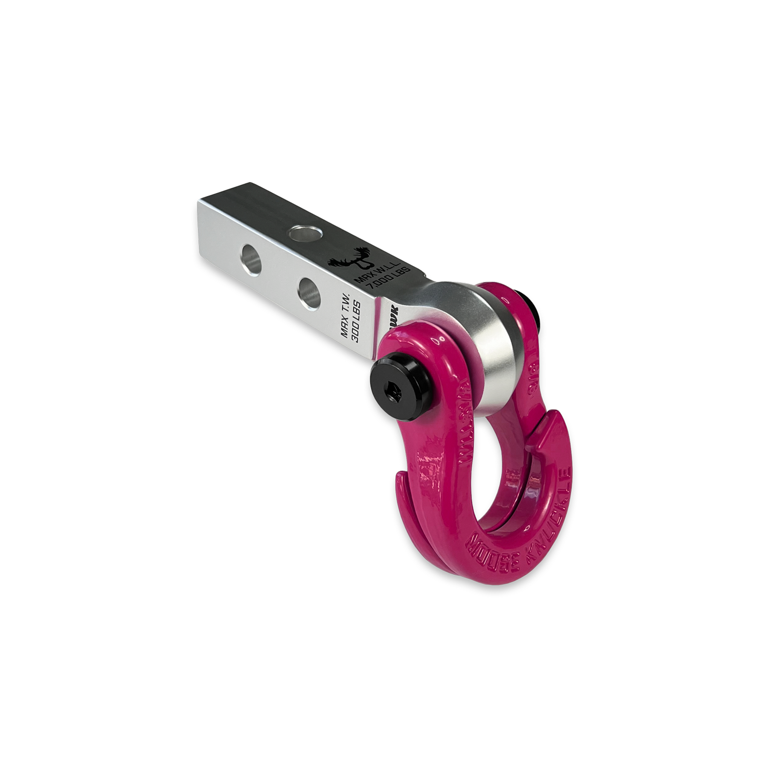 Jowl 5/8 Split Shackle & 1.25 Receiver (Atomic Silver and Pogo Pink)
