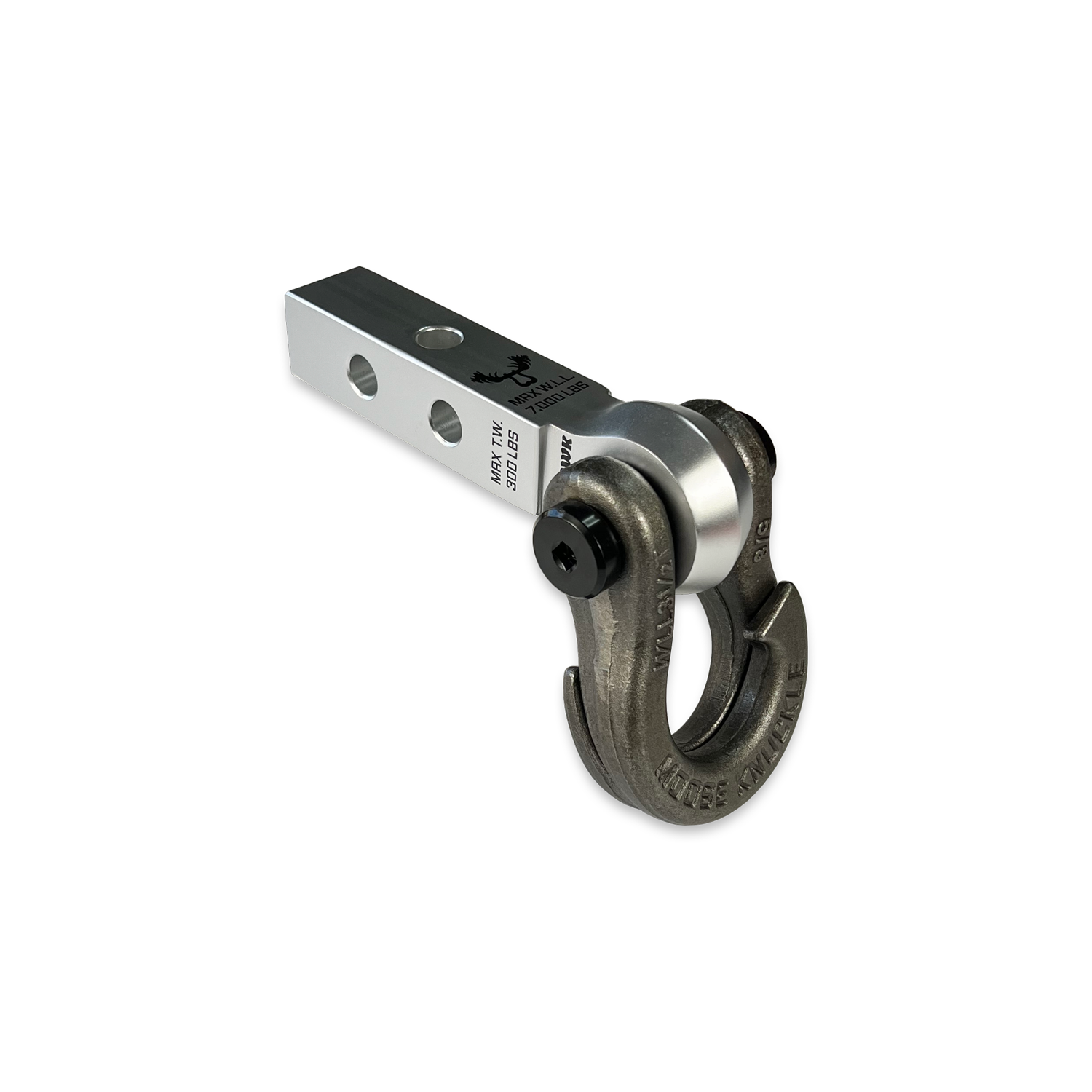 Jowl 5/8 Split Shackle & 1.25 Receiver (Atomic Silver and Raw Dog)