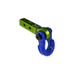 Jowl 5/8 Split Shackle & 1.25 Receiver (Bean Green and Blue Balls)