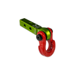 Jowl 5/8 Split Shackle & 1.25 Receiver (Bean Green and Flame Red)