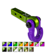 Jowl 5/8 Split Shackle & 1.25 Receiver (Bean Green and Grape Escape)