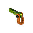 Jowl 5/8 Split Shackle & 1.25 Receiver (Bean Green and Obscene Orange)