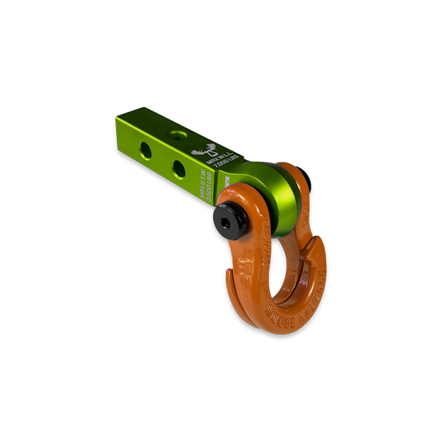 Jowl 5/8 Split Shackle & 1.25 Receiver (Bean Green and Obscene Orange)
