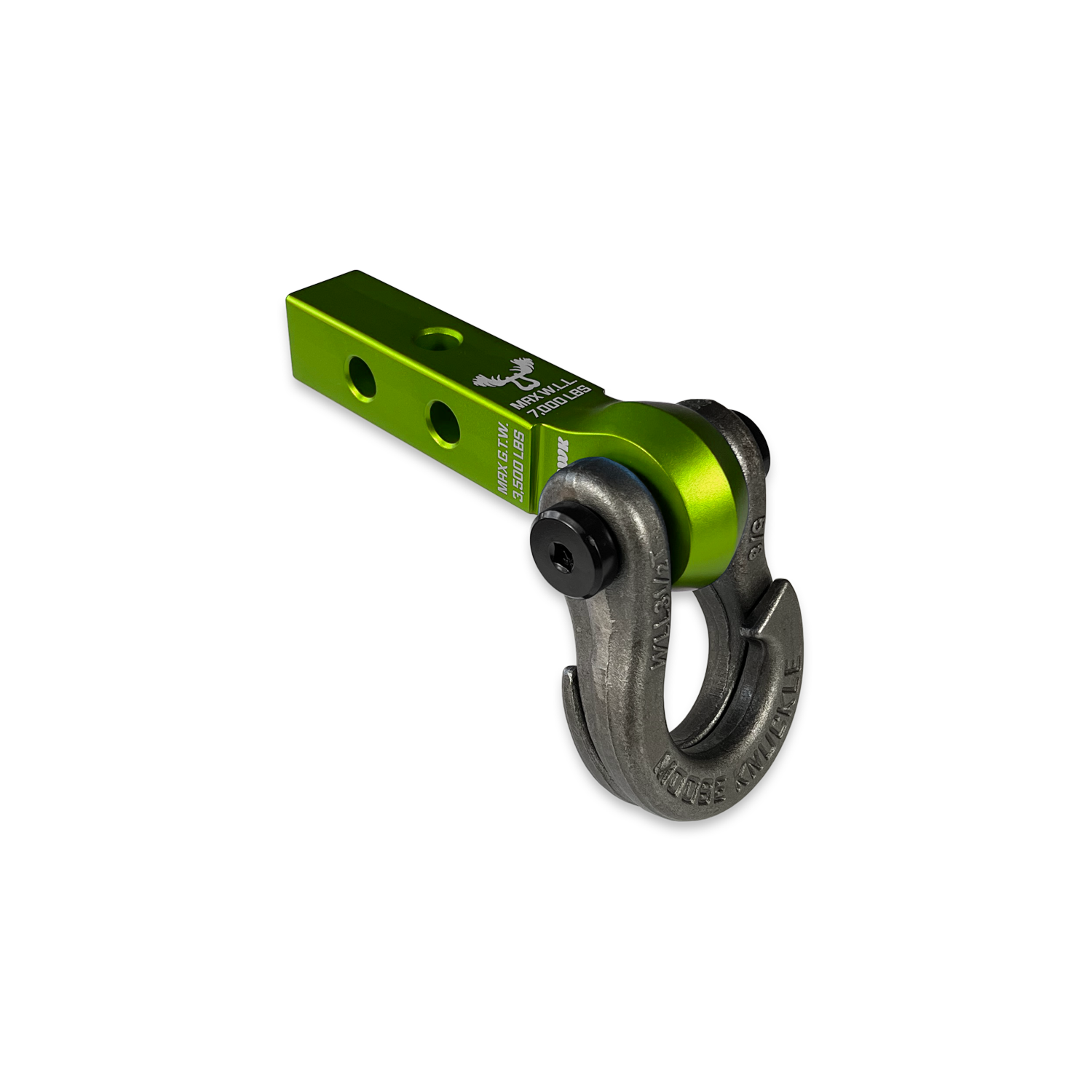 Jowl 5/8 Split Shackle & 1.25 Receiver (Bean Green and Raw Dog)