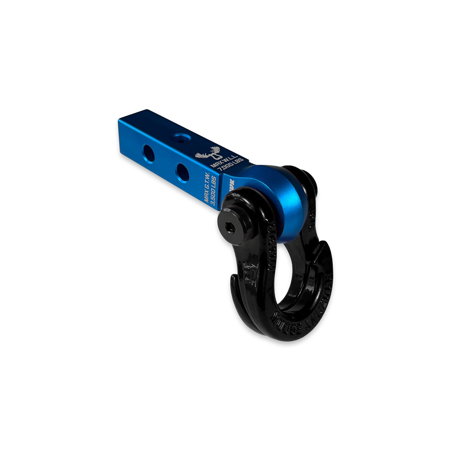 Jowl 5/8 Split Shackle & 1.25 Receiver (Blue Pill and Black Hole)