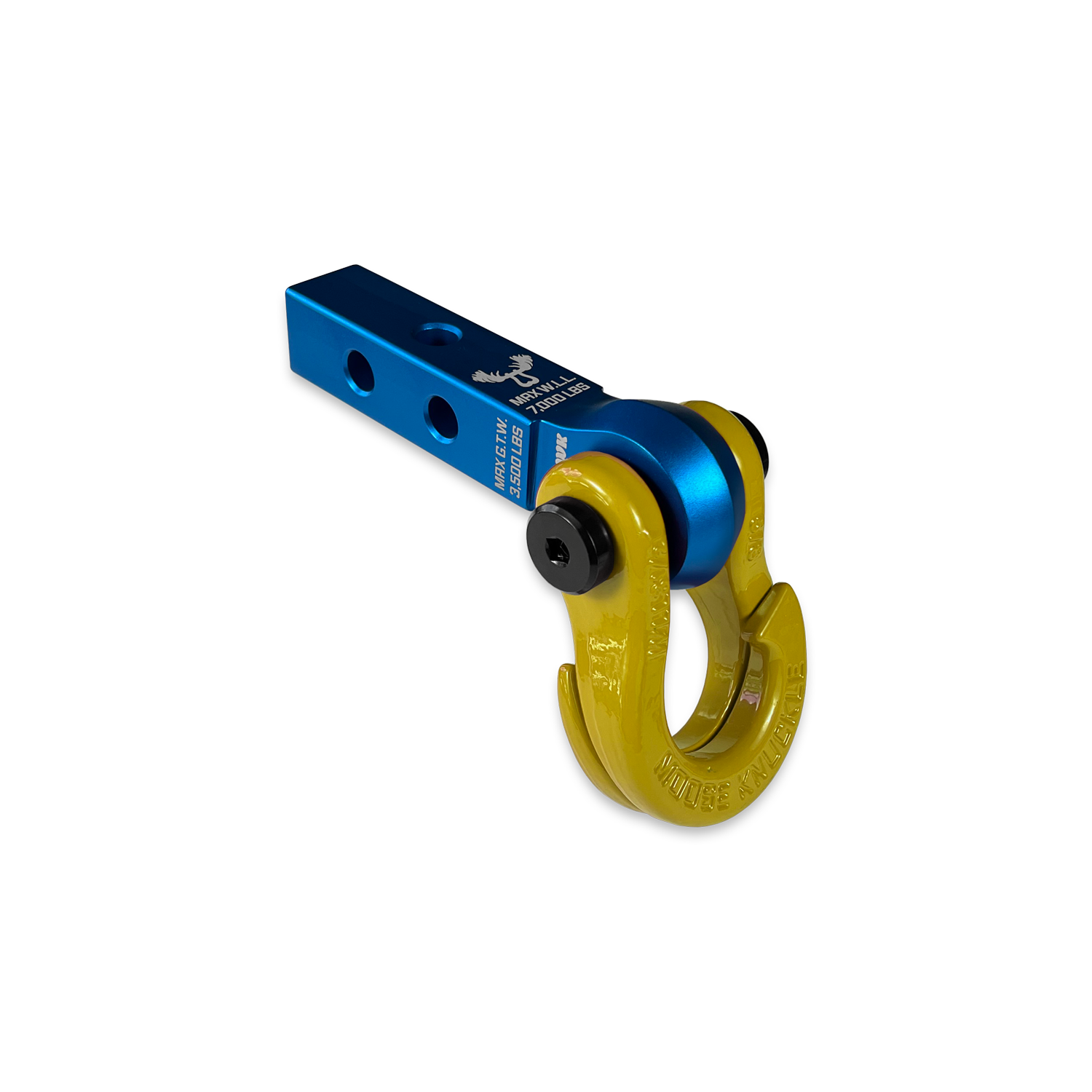 Jowl 5/8 Split Shackle & 1.25 Receiver (Blue Pill and Detonator Yellow)