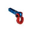 Jowl 5/8 Split Shackle & 1.25 Receiver (Blue Pill and Flame Red)
