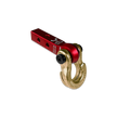 Jowl 5/8 Split Shackle & 1.25 Receiver (Red Rum and Brass Knuckle) Right