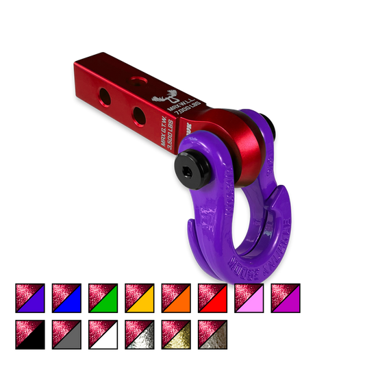 Jowl 5/8 Split Shackle & 1.25 Receiver (Red Rum and Grape Escape)