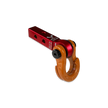 Jowl 5/8 Split Shackle & 1.25 Receiver (Red Rum and Obscene Orange) Left