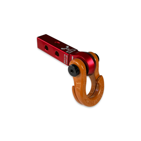 Jowl 5/8 Split Shackle & 1.25 Receiver (Red Rum and Obscene Orange) Left