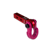 Jowl 5/8 Split Shackle & 1.25 Receiver (Red Rum and Pogo Pink) Left