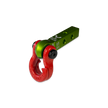 Jowl 5/8 Split Shackle & 1.25 Receiver (Bean Green and Flame Red)