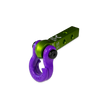 Jowl 5/8 Split Shackle & 1.25 Receiver (Bean Green and Grape Escape)