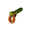 Jowl 5/8 Split Shackle & 1.25 Receiver (Bean Green and Obscene Orange)