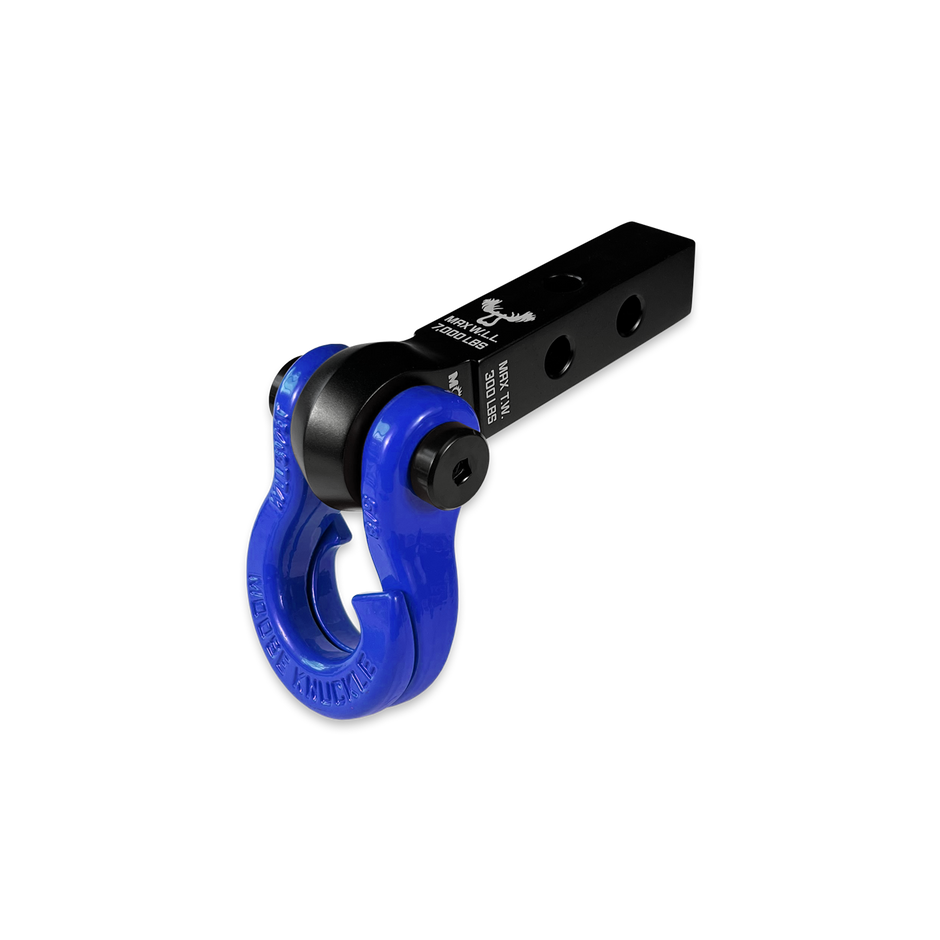 Jowl 5/8 Split Shackle & 1.25 Receiver (Black Lung and Blue Balls)