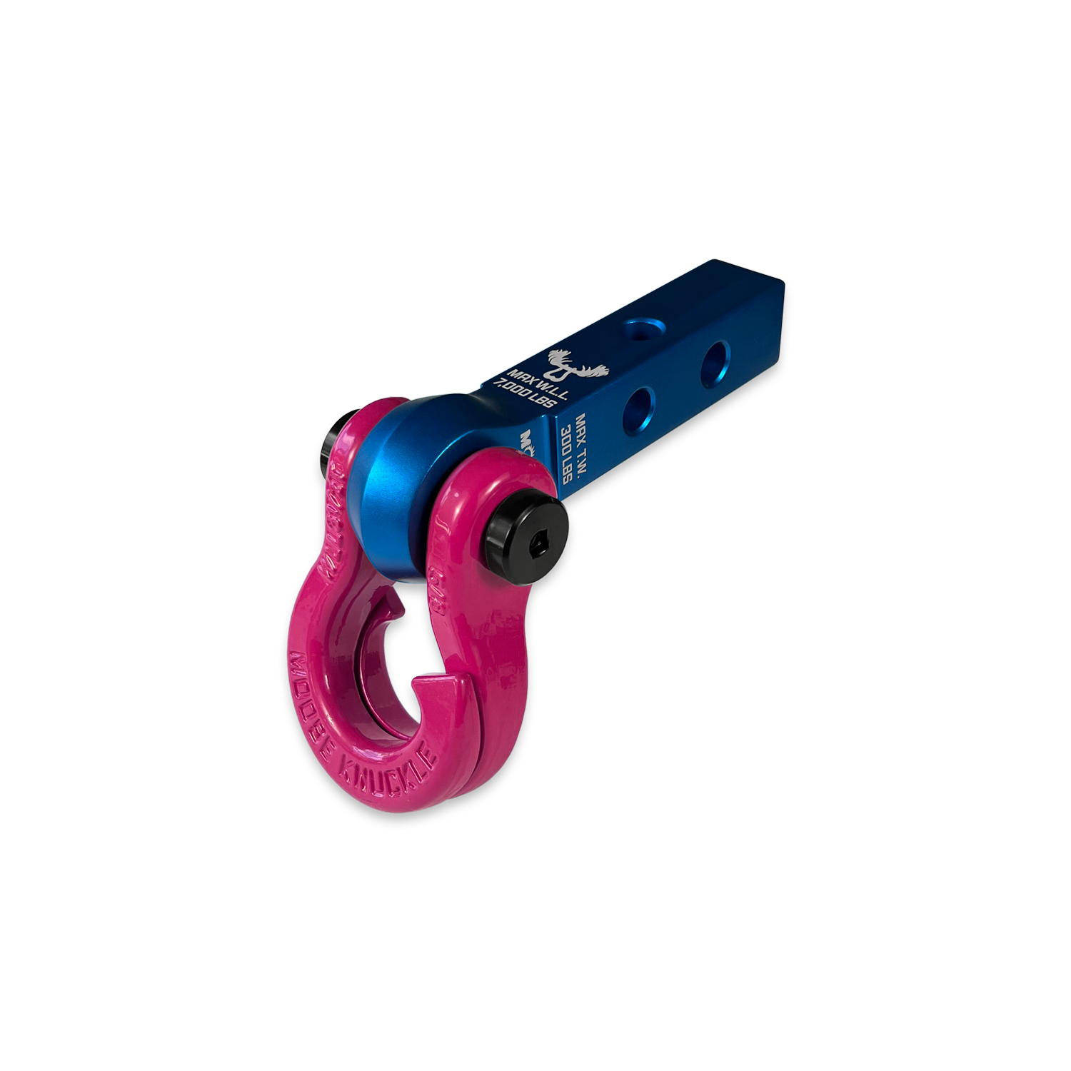 Jowl 5/8 Split Shackle & 1.25 Receiver (Blue Pill and Pogo Pink)