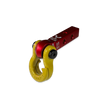 Jowl 5/8 Split Shackle & 1.25 Receiver (Red Rum and Detonator Yellow) Right