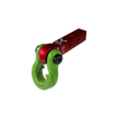 Jowl 5/8 Split Shackle & 1.25 Receiver (Red Rum and Sublime Green) RIght