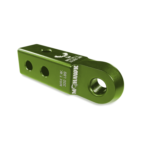 Bean Green Moose Knuckle Offroad Mohawk 2.0 Shackle Receiver for Soft Shackles and Closed Loop Vehicle Recovery Hitch